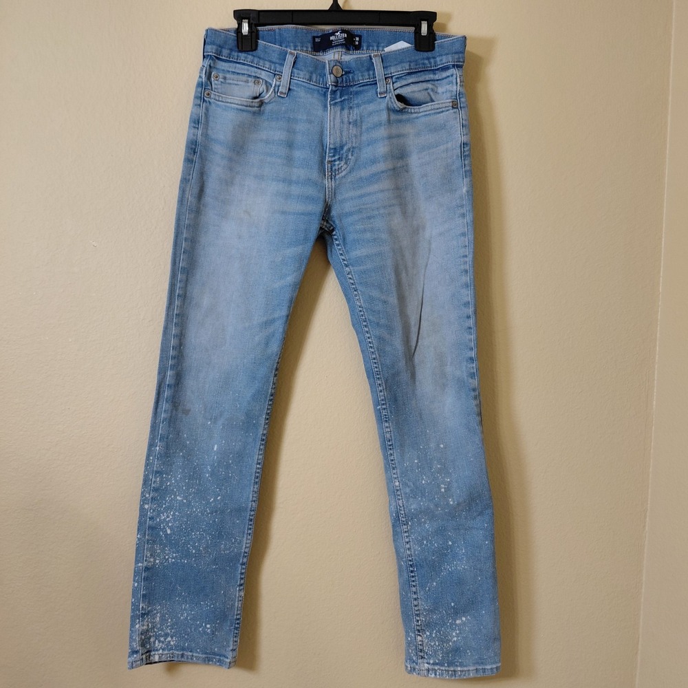 Hollister Men Epic Flex Slim Straight Jeans‎ Blue Size 30x30